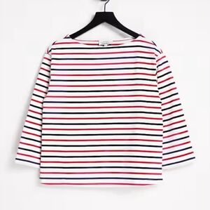 & OTHER STORIES | Breton Stripe Top navy Red Sz XS
